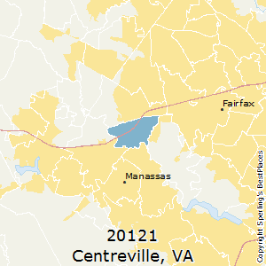 Centreville,Virginia County Map