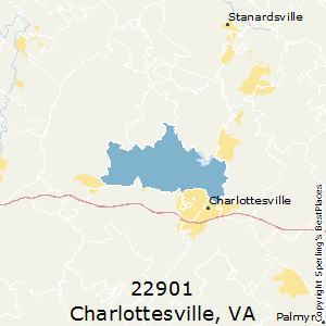 Charlottesville,Virginia County Map