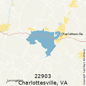 Charlottesville,Virginia County Map