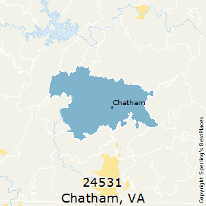 Chatham,Virginia County Map