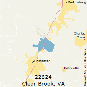 Clear_Brook,Virginia County Map