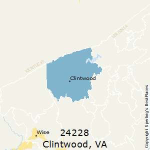 Clintwood,Virginia County Map
