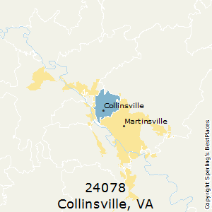 Collinsville,Virginia County Map