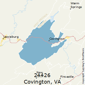 Covington,Virginia County Map