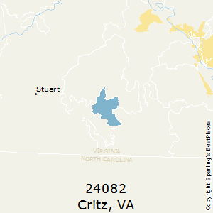 Critz,Virginia County Map