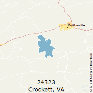 Crockett,Virginia County Map
