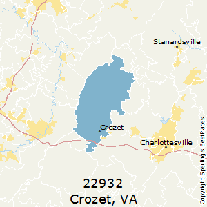 Crozet,Virginia County Map