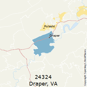 Draper,Virginia County Map
