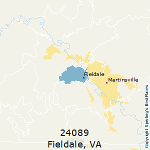 Fieldale,Virginia County Map