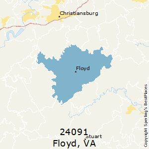 Floyd,Virginia County Map