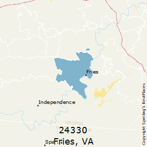 Fries,Virginia County Map
