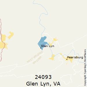 Glen_Lyn,Virginia County Map