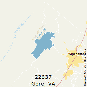 Gore,Virginia County Map