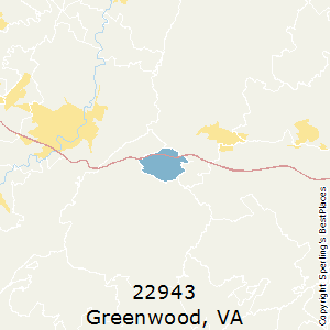 Greenwood,Virginia County Map