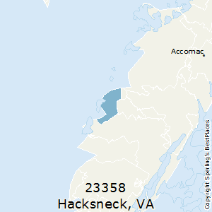 Hacksneck,Virginia County Map