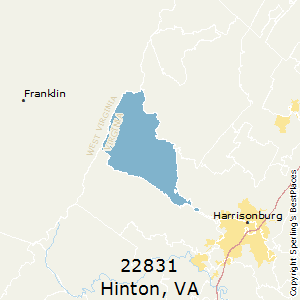 Hinton,Virginia County Map