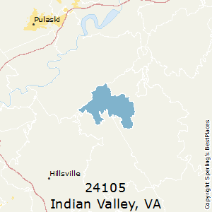 Indian_Valley,Virginia County Map