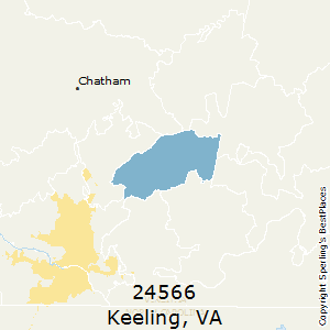Keeling,Virginia County Map