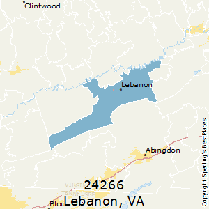 Lebanon,Virginia County Map