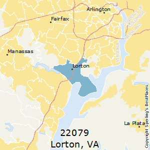 Lorton,Virginia County Map