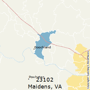 Maidens,Virginia County Map