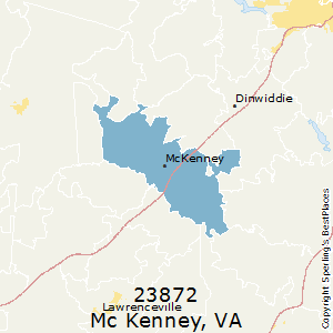 Mc_Kenney,Virginia County Map