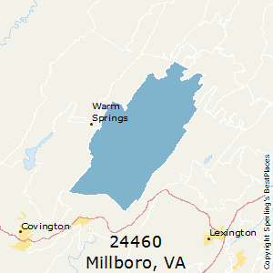 Millboro,Virginia County Map