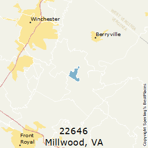 Millwood,Virginia County Map