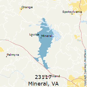 Mineral,Virginia County Map