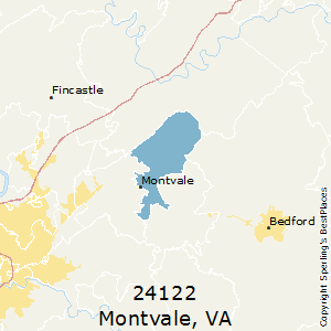 Montvale,Virginia County Map