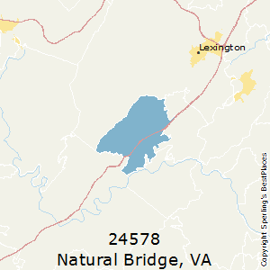 Natural_Bridge,Virginia County Map