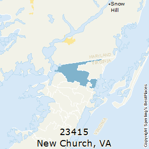 New_Church,Virginia County Map
