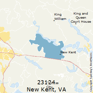 New_Kent,Virginia County Map