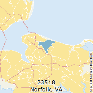 Norfolk,Virginia County Map