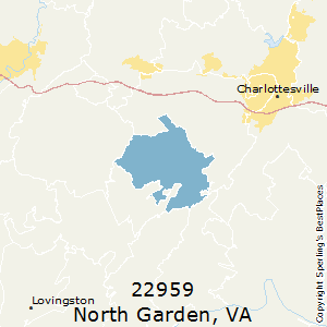 North_Garden,Virginia County Map