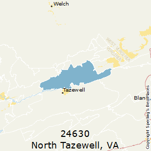 North_Tazewell,Virginia County Map