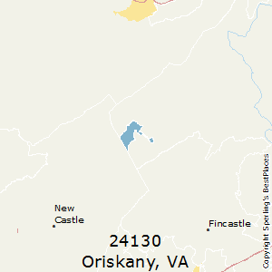 Oriskany,Virginia County Map