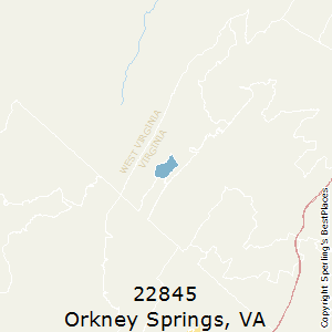 Orkney_Springs,Virginia County Map
