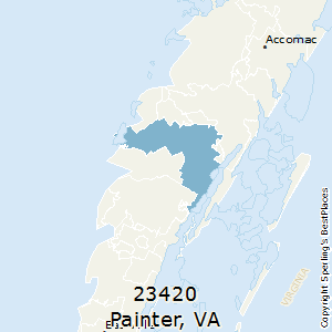 Painter,Virginia County Map