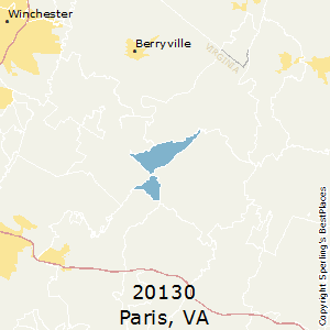 Paris,Virginia County Map