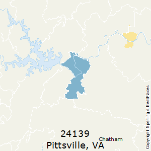 Pittsville,Virginia County Map