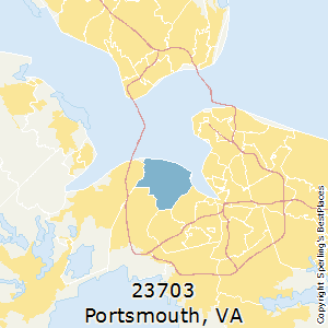 Portsmouth,Virginia County Map