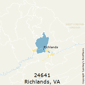 Richlands,Virginia County Map