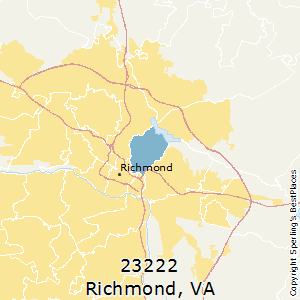 Richmond,Virginia County Map