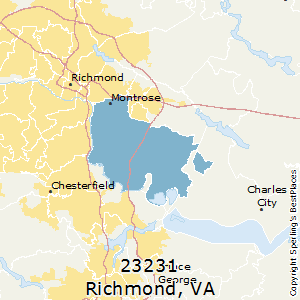 Richmond,Virginia County Map