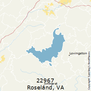 Roseland,Virginia County Map