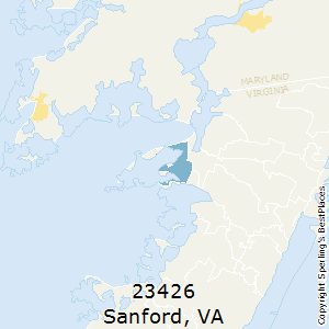 Sanford,Virginia County Map