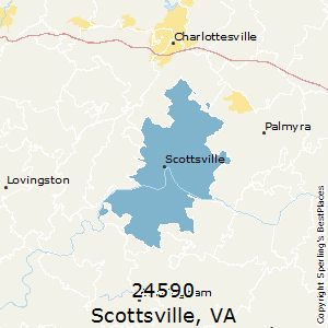 Scottsville,Virginia County Map
