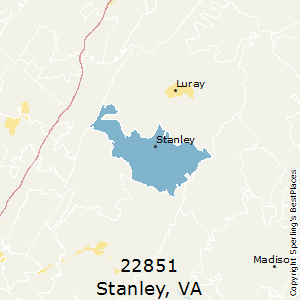 Stanley,Virginia County Map