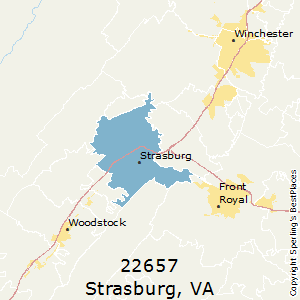 Strasburg,Virginia County Map